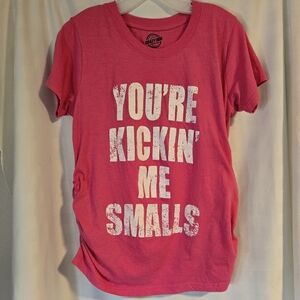 Pink Graphic Maternity T-Shirt